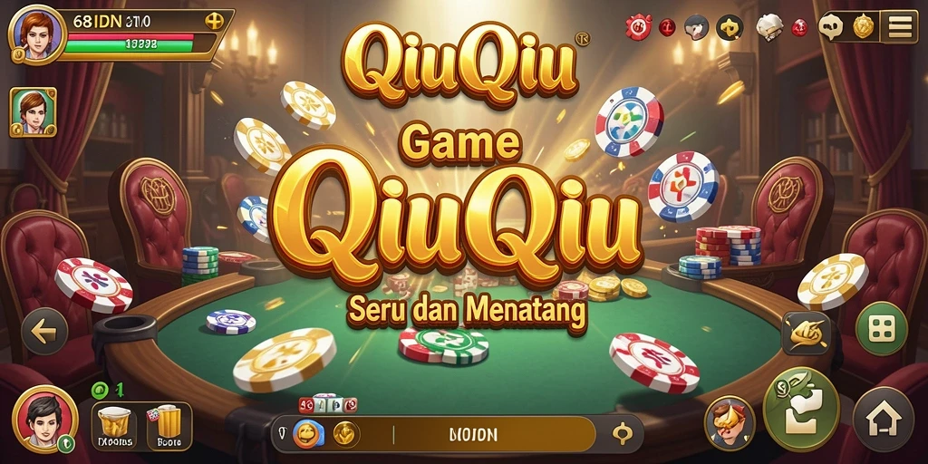 Gameplay seru QiuQiu di aplikasi 68IDN.