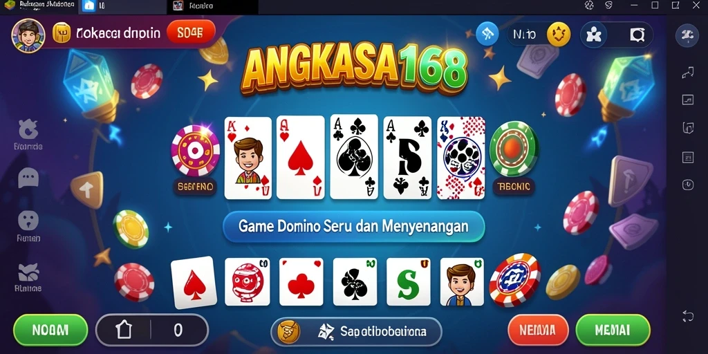 Tampilan menarik dari gameplay Domino yang seru.