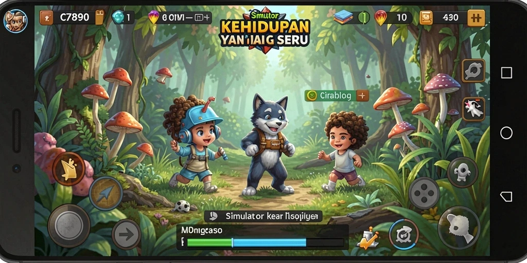 Tampilan gameplay C7890 dengan grafik menawan dan interaksi karakter.