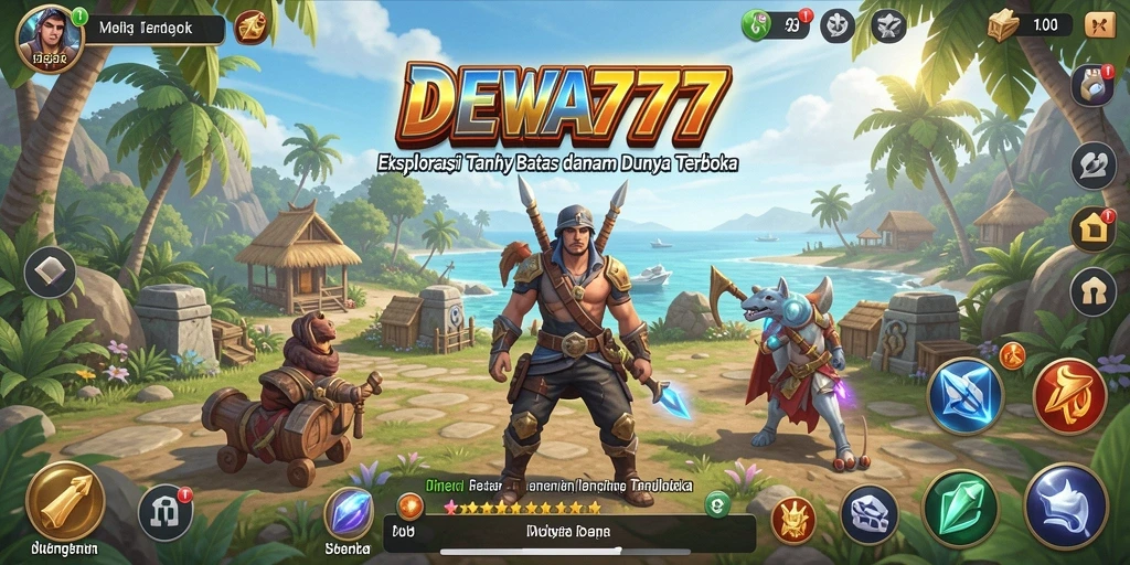 Tampilan menakjubkan dari gameplay DEWA777 dalam dunia terbuka.