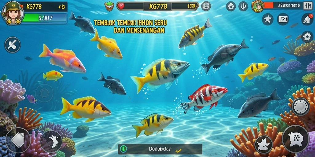 Tangkapan layar menampilkan gameplay seru dalam KG778 Tembak Ikan.