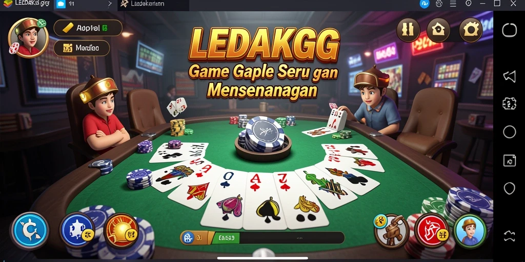 Tampilan gameplay LEDAKGG yang menarik dan interaktif.
