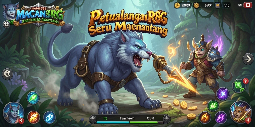Tampilan grafis yang memukau dalam gameplay RPG MACAN388.