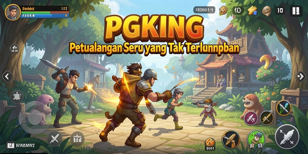 Screenshot PGKING menampilkan eksplorasi menakjubkan dalam petualangan.