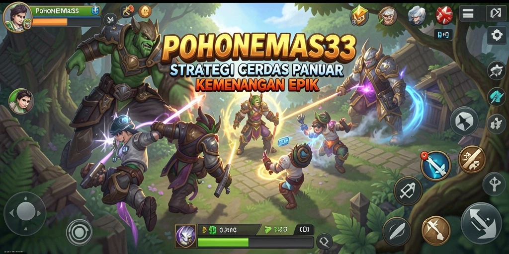 Tampilan gameplay seru dari POHONEMAS33 yang penuh strategi.