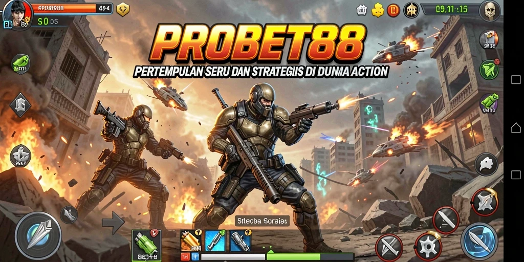 Tampilan seru gameplay PROBET88 dengan aksi bertempur yang dinamis.
