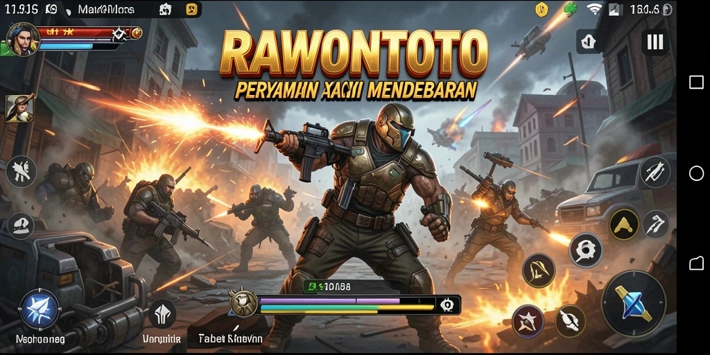 Gameplay intens RAWONTOTO dengan aksi yang mendebarkan.