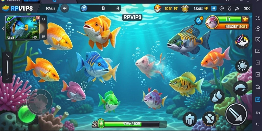 Gameplay seru Tembak Ikan dengan grafis memukau.
