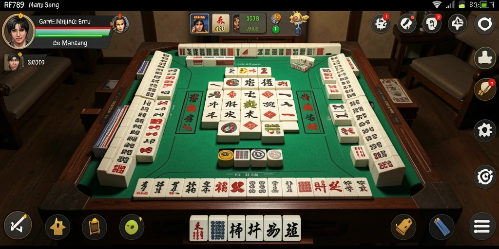 Screenshot gameplay RR789 menampilkan suasana seru dalam permainan Mahjong.