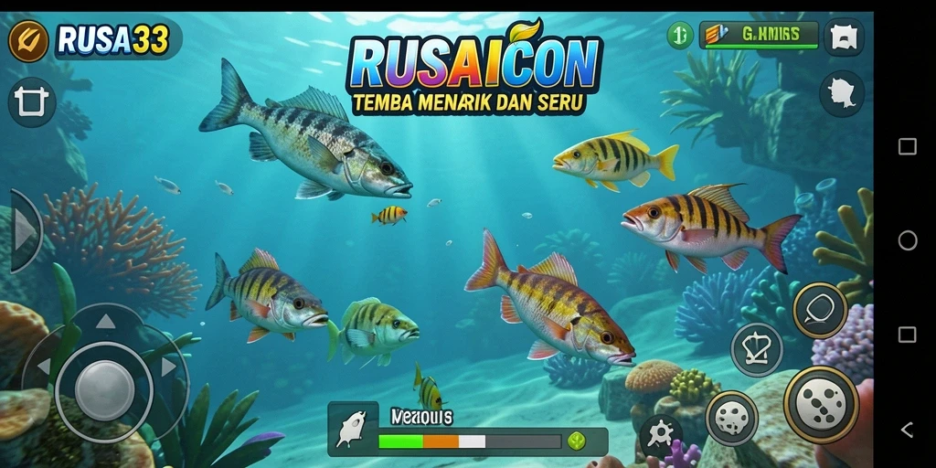 Gameplay seru saat berburu ikan di RUSA33.