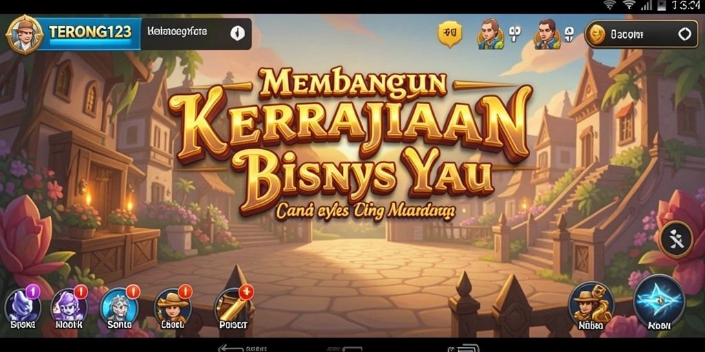 Tampilan gameplay menarik dari TERONG123 yang menunjukkan pengelolaan bisnis.