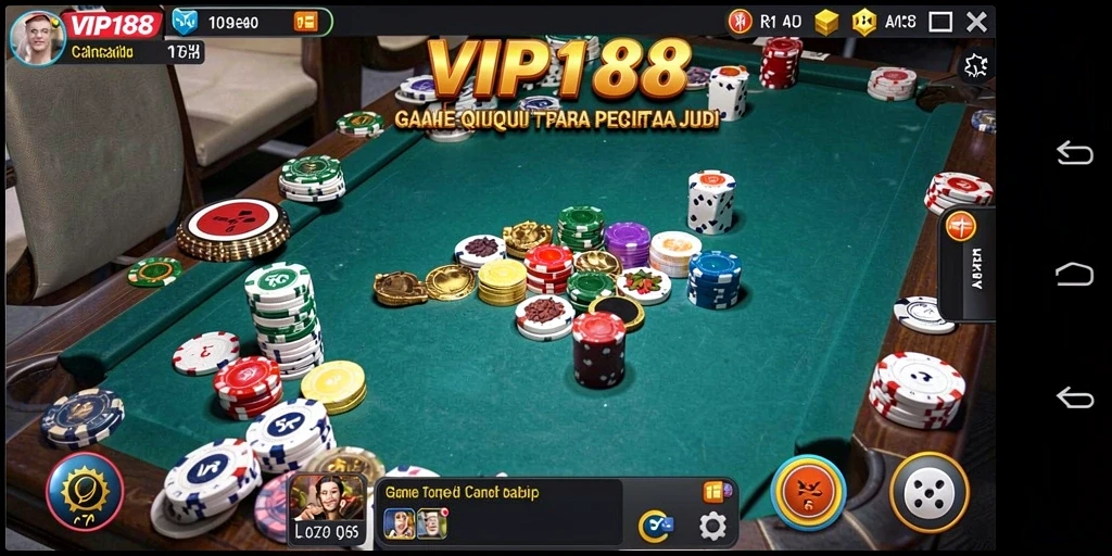 Screenshot gameplay QiuQiu di VIP188 yang menegangkan.