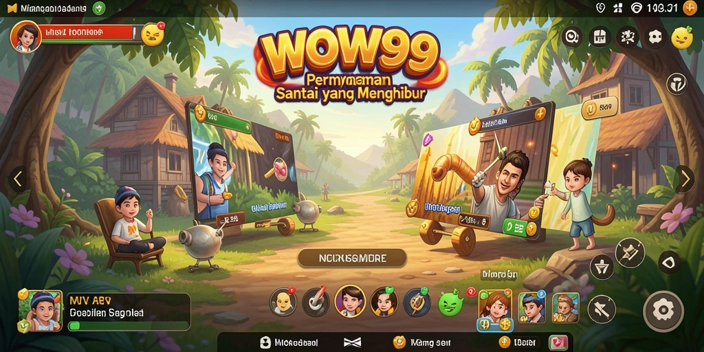 Tangkapan layar gameplay menarik WOW99 dengan grafis cerah.