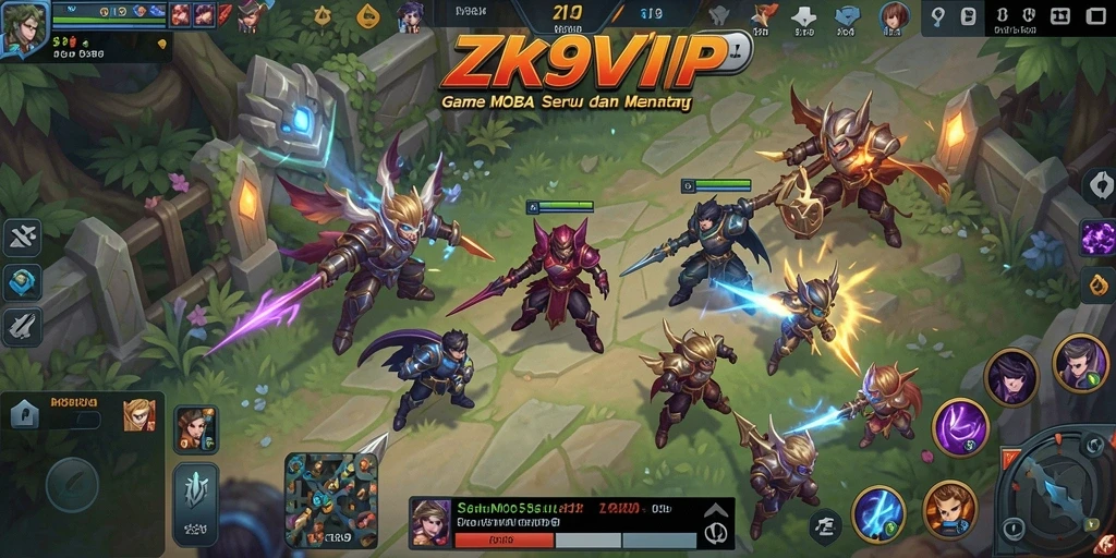 Gameplay ZK9VIP yang seru dengan karakter dan strategi menarik.